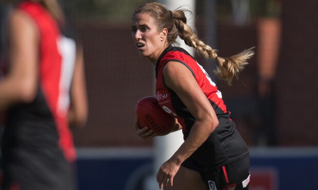 WilliamsCap_webhero.jpg Lisa Williams says she is "loving captaincy" as she leads the VFLW Bombers from the front.